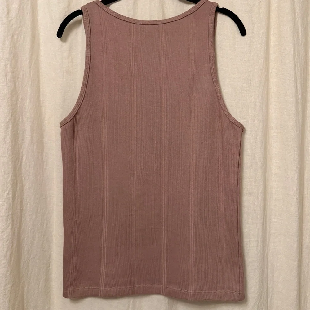 ASOS Rib Stripe Tank Top - Picture 2 of 5